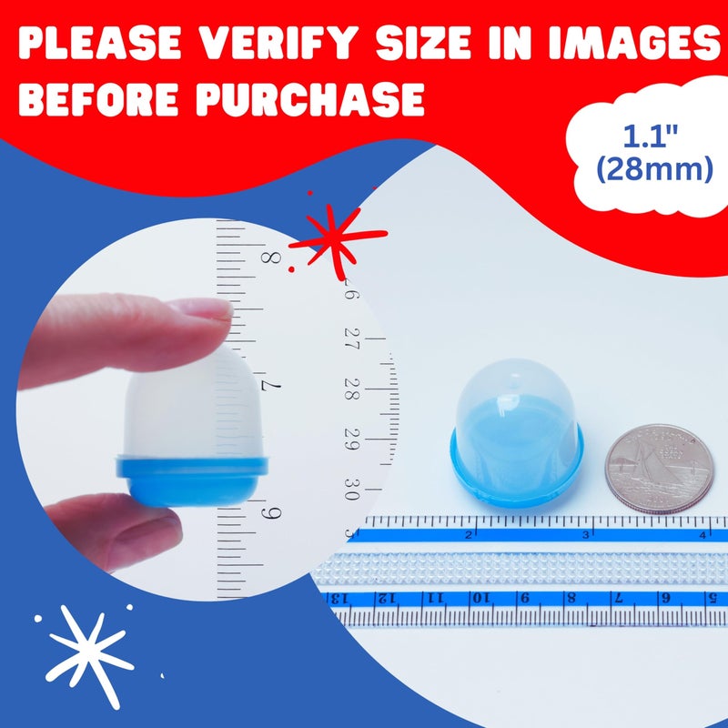 Entervending Capsule Vending Machine Translucent Acorn Capsules Empty 50 pcs 1.1 inch (28mm) - Gumball Machine Capsules Refill Bulk Party Favors - Easter Basket Stuffers - DIY Craft Supplies - Image 5